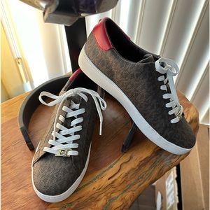 COPY - Michael Kors brown leather tennis shoes size 8.5